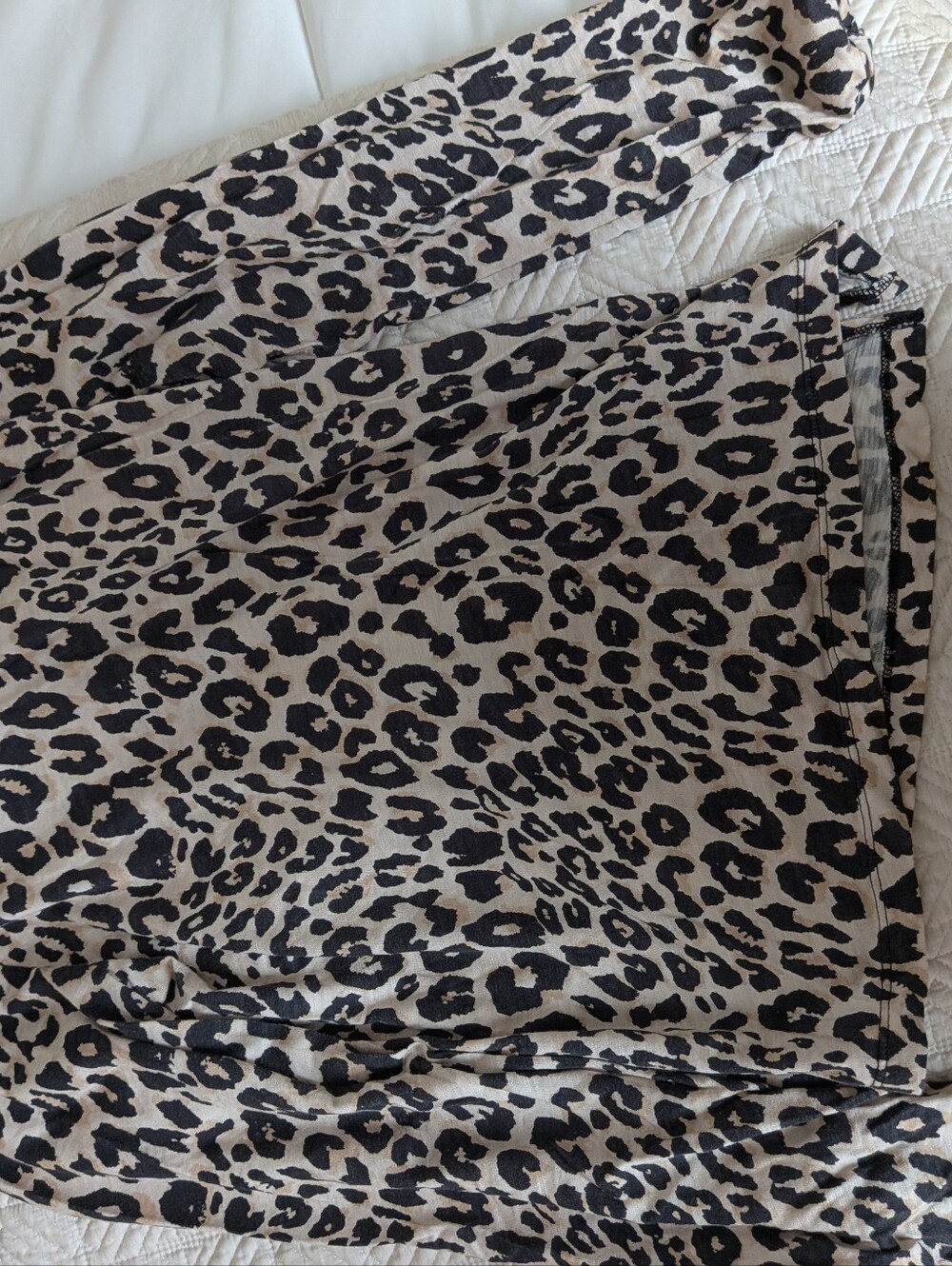Sanctuary Leopard Print Long Sleeve Top in Beige and Black